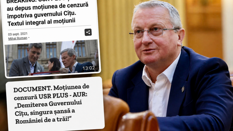 Remus Lăpușan: „Locul 1 și locul 2 de la alegerile parlamentare semnează o moțiune de cenzură împotriva guvernului, o procedură democratică”
